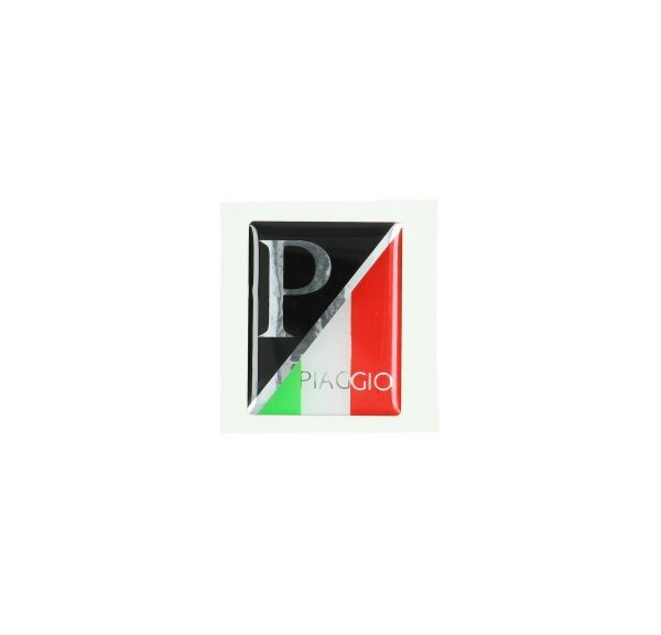 sticker logo voorscherm zwart/italy 3d lx