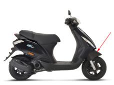 Voorspatbord Piaggio origineel zwart — geschikt voor Piaggio Zip