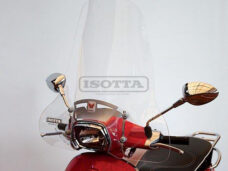Windscherm isotta met bevestigingsset hoog helder — geschikt voor Vespa Sprint