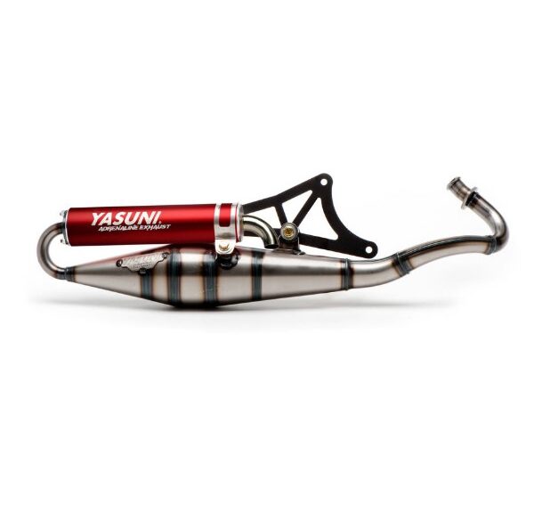 uitlaat yasuni yasuni-Z rood sco piaggio 2t tub418r