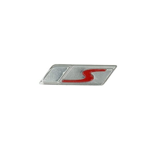 sticker Piaggio origineel beenschilddeksel zilver gts super 300cc