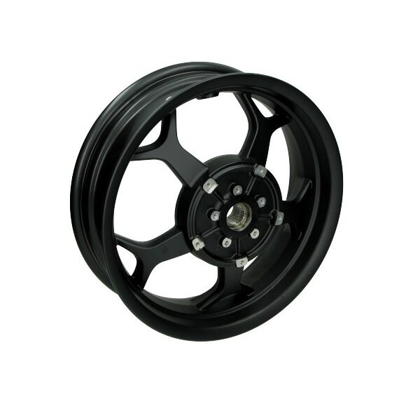 achterwiel Piaggio origineel 14 inch euro-4/5 maxi sport zwart glans mp3 400
