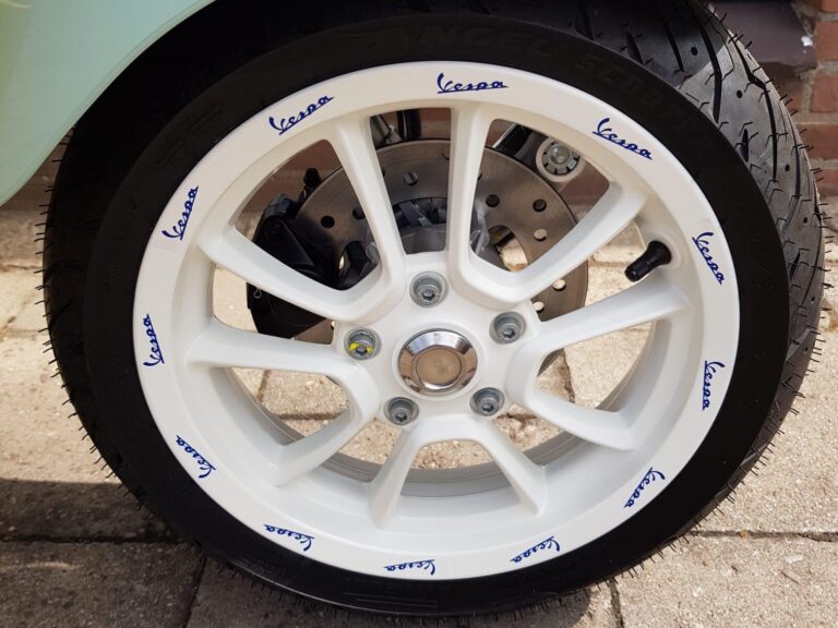 Stickerset Piaggio origineel — geschikt voor Piaggio Wiel V+a Wotherspoon
