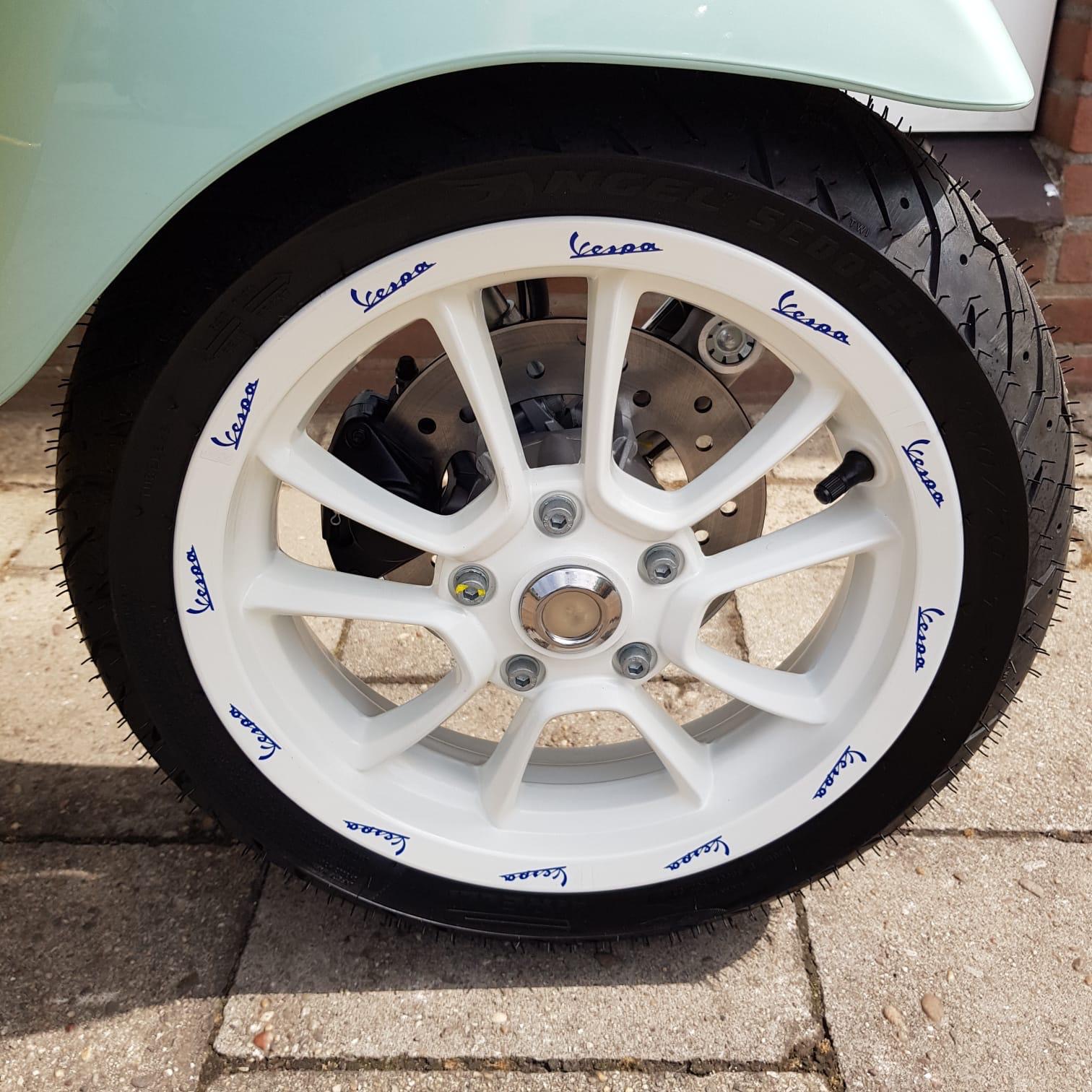 Stickerset Piaggio origineel — geschikt voor Piaggio Wiel V+a Wotherspoon