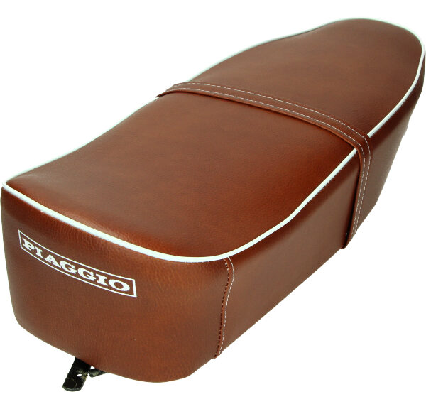 Buddyseat retro bruin — geschikt voor Vespa 50s