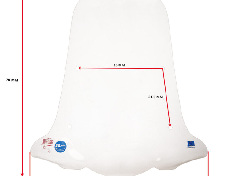 Windscherm Regia Met Bevestigingsset Hoog (made In Eu) Piaggio One Helder Piaggio1 (one)