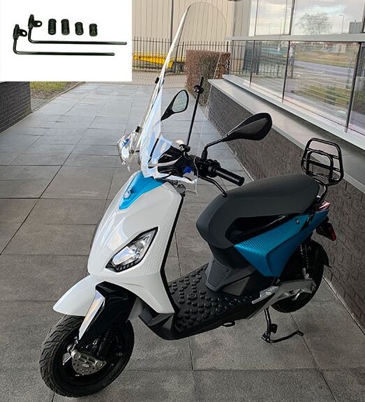 windscherm Regia met bevestigingsset hoog (made in EU) Piaggio one helder piaggio1 (one)