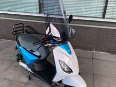 Windscherm Regia met bevestigingsset hoog smoke — geschikt voor Piaggio 1 One