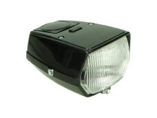 koplamp vierkant 115mm zwart puch maxi