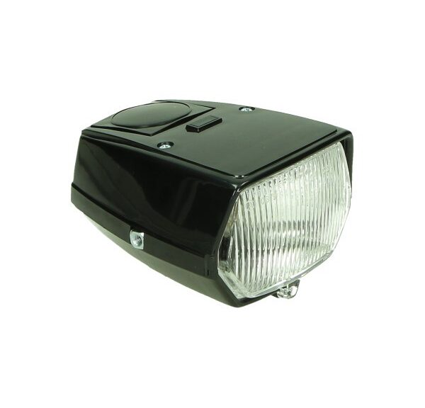 koplamp vierkant 115mm zwart puch maxi