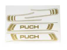 Stickerset frame goud — geschikt voor Puch Maxi
