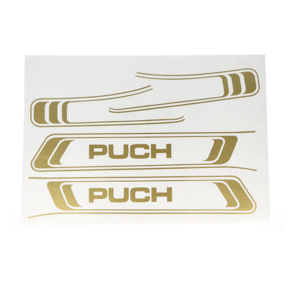 Stickerset frame goud — geschikt voor Puch Maxi