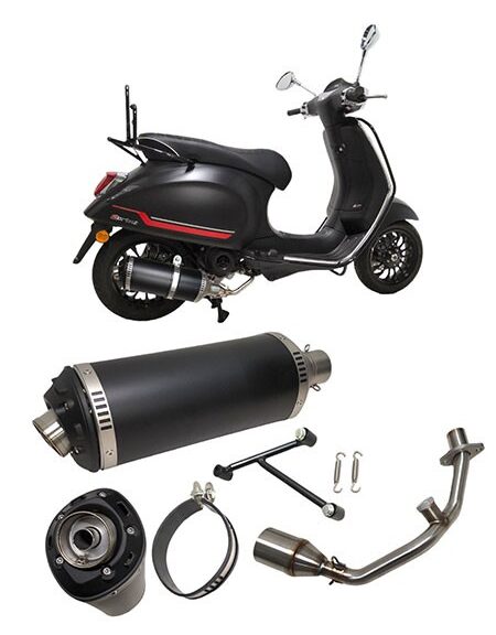 uitlaat Power1 euro-4 Evo-1 zwart primavera
