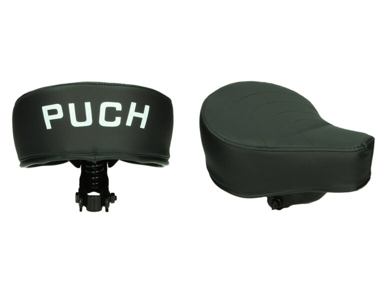 Zadel met logo origineel model — geschikt voor Puch Maxi