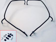 Decorative bracket set Regia front First Class high-gloss black elettrica