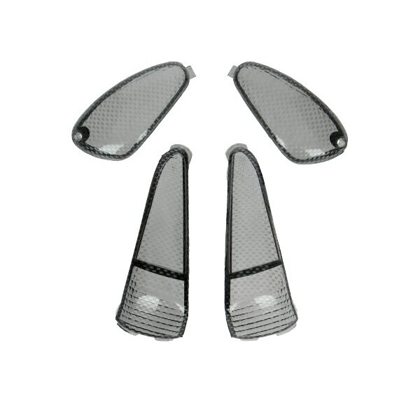 Knipperlichtglasset DMP carbon — geschikt voor Gilera Runner