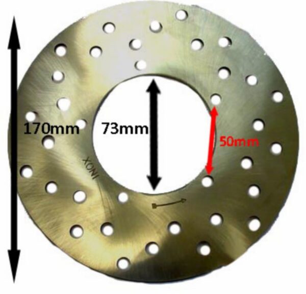 remschijf DMP origineel kwaliteit 5-gaats 175mm rvs nrg extreme