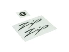 Stickerset 3d zwart/transparant 3-delig zip 2t