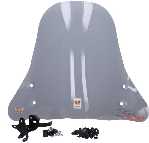 windscherm isotta met bevestigingsset hoog smoke Piaggio1+ (one)=op=op