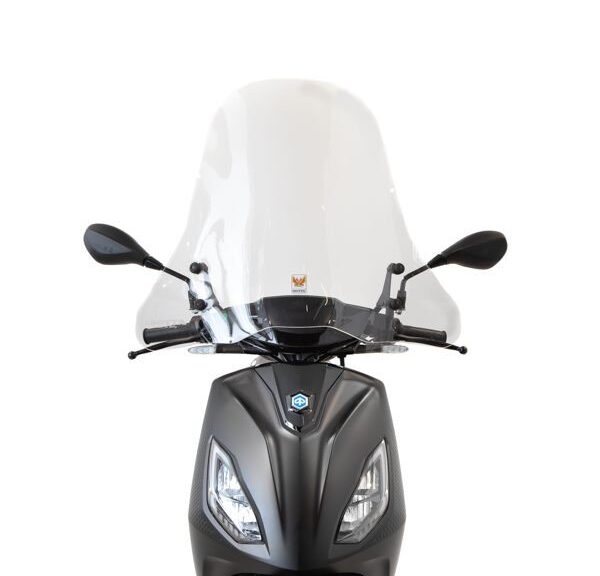 windscherm isotta met bevestigingsset hoog helder Piaggio1+ (one)