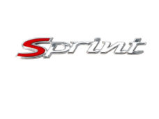 Sticker woord [sprint] zijscherm 115mm chroom sprint