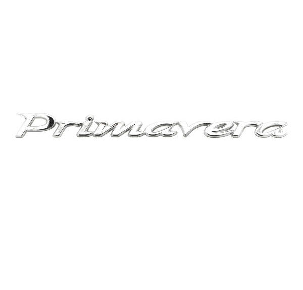 Sticker woord [primavera] 15cm chroom