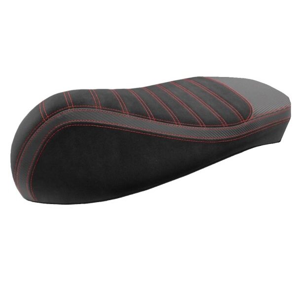 Buddydek Regia alcantara streep Sport — geschikt voor Vespa <2023 GTS 125cc