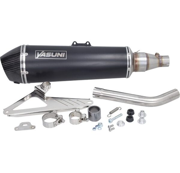 uitlaat yasuni E-keur Vespa zwart/carbon gts 300 (euro4)