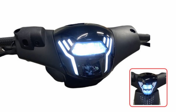 koplampunit DMP led sport-1 (zie info) smoke piaggio