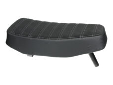 Buddyseat suede/carbon grijs — geschikt voor Puch Maxi