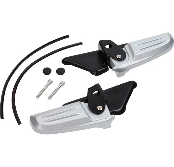 duo-voetsteun set Vespa glans zwart/zilver primavera