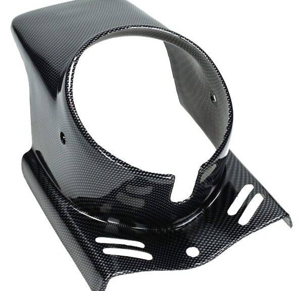 koplamp spoiler rond carbon look puch maxi