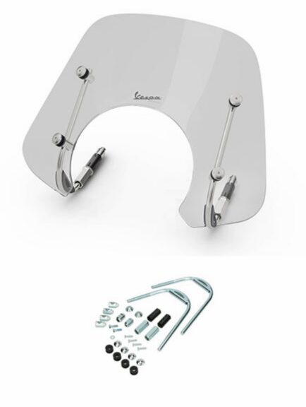 windscherm Piaggio origineel met bevestigingsset laag 2022-2023 Euro-5 smoke gts 300 1b010564