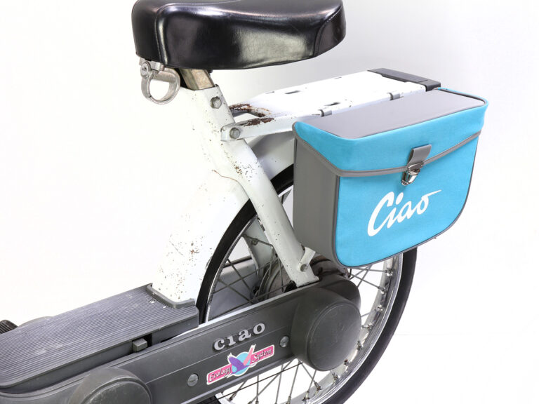 Zijtas Moto-nostra Turquoise/grijs Ciao