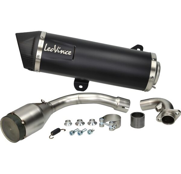 uitlaat Leovince euro-5 e-keur Evo-2 zwart/carbon gts 300