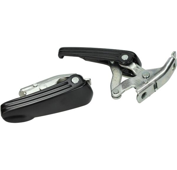 duo-voetsteunset Vespa zwart mat gts 125cc