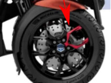Sticker Piaggio origineel voorwiel — geschikt voor Piaggio MP3 530 Hpe