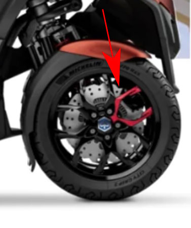Sticker Piaggio origineel voorwiel — geschikt voor Piaggio MP3 530 Hpe