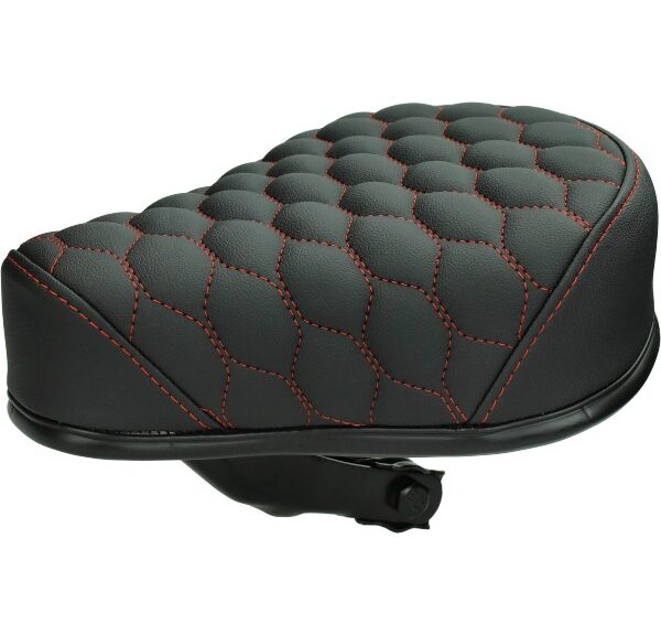 zadel (made in EU) laag RS6 zwart/rood puch maxi