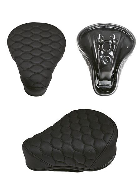 zadel (made in EU) laag RS6 zwart/zwart puch maxi