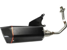 Uitlaat bullet zwart/carbon zip 4t 3v
