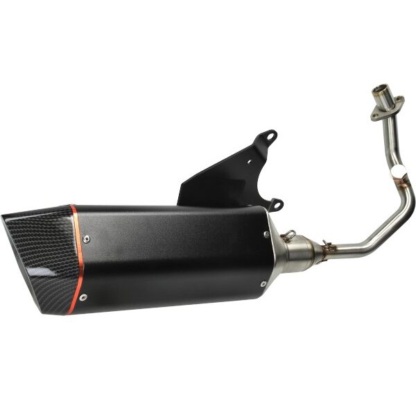 uitlaat bullet euro-4 zwart/carbon zip 4t 3v