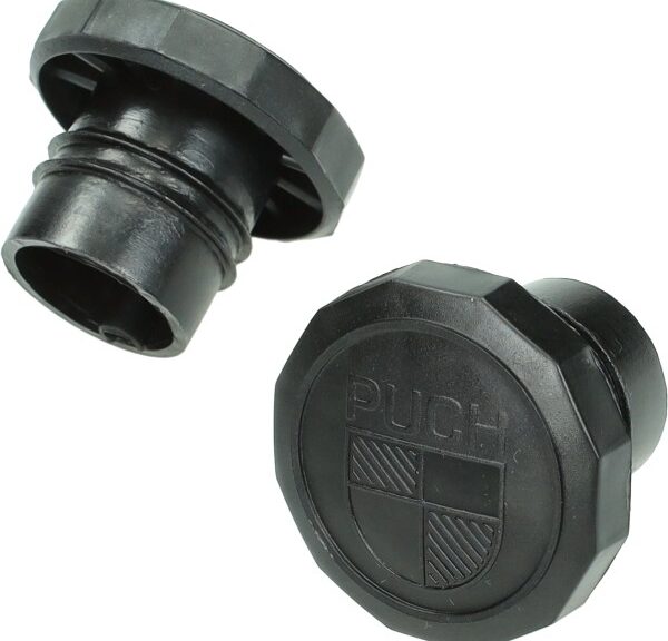 benzinetankdop + logo A-kwaliteit zwart puch maxi