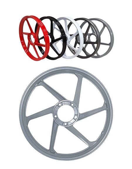 voorwiel/achterwiel fast-arrow aluminium sport-1 6 spaaks 17-inch zilver X30