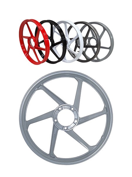 voorwiel/achterwiel fast-arrow aluminium sport-1 6 spaaks 17-inch zilver X30