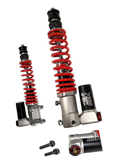 Schokbreker yss voorvork instelbaar G-Top v/a 2023 280mm zwart/rood GTS 125cc