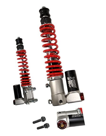 schokbreker yss voorvork instelbaar G-Top v/a 2023 280mm zwart/rood gts 125cc