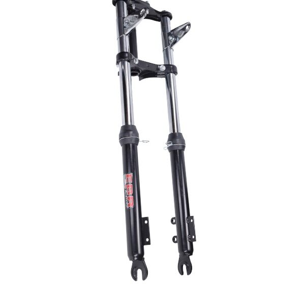 voorvork EBR lang breed compleet (voor schijfrem) zwart puch maxi