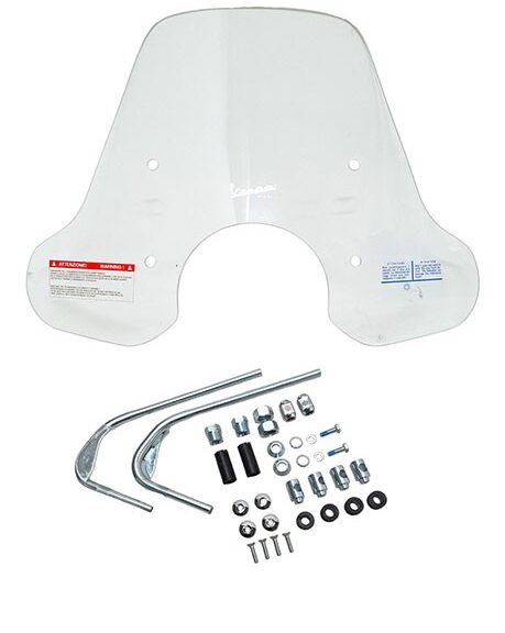 windscherm Piaggio origineel met bevestigingsset medium helder primavera 125 4t