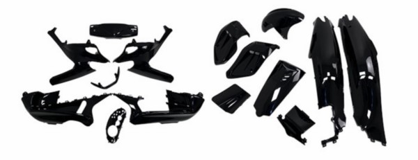 plaatwerkset DMP zwart metallic 15-delig gilera runner 50